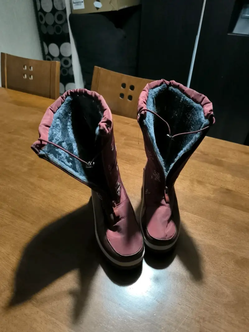 Botas de nieve rosadas - 4