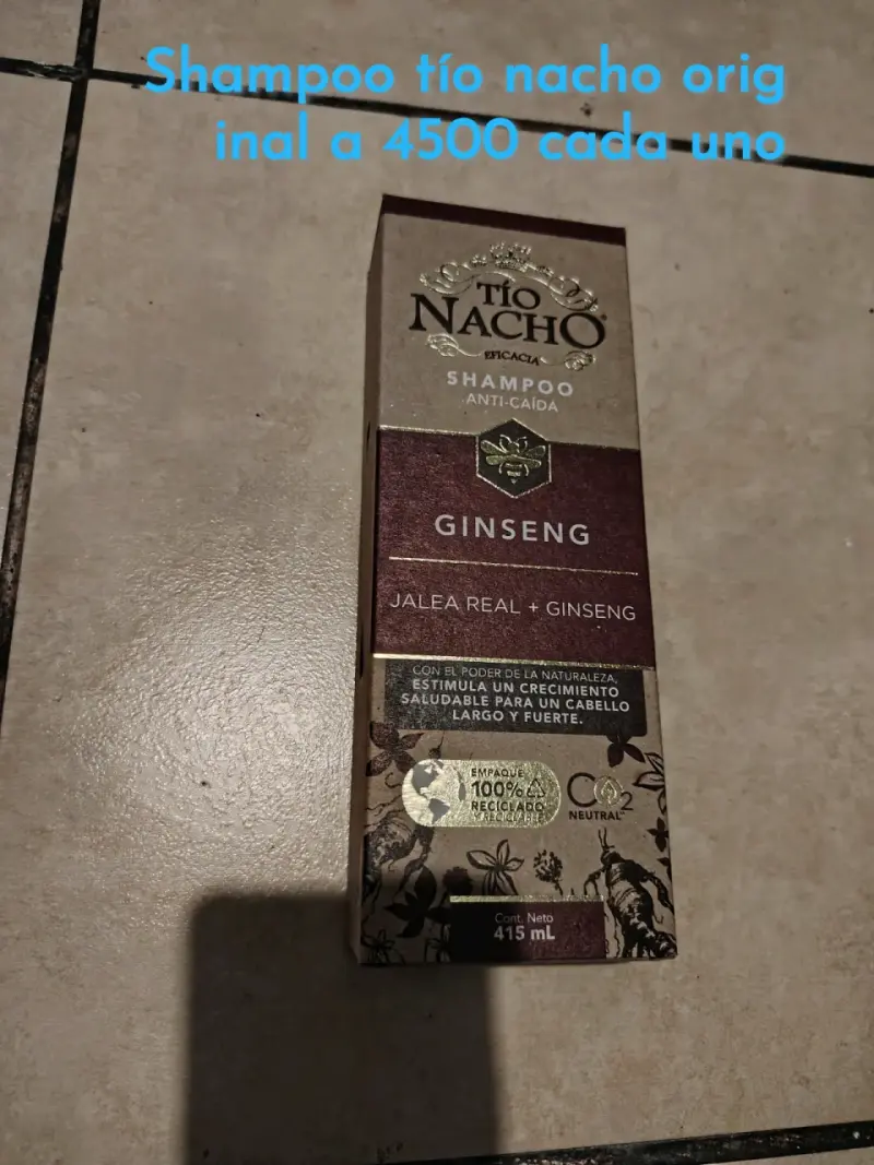 Shampoo Tío Nacho Ginseng 415ml - 1