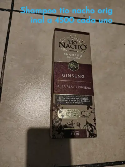 Shampoo Tío Nacho Ginseng 415ml - miniatura 1
