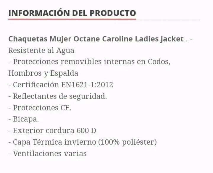 Chaqueta de moto negra Talla M - 3