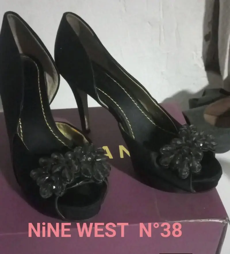 Tacones negros Nine West N°38
