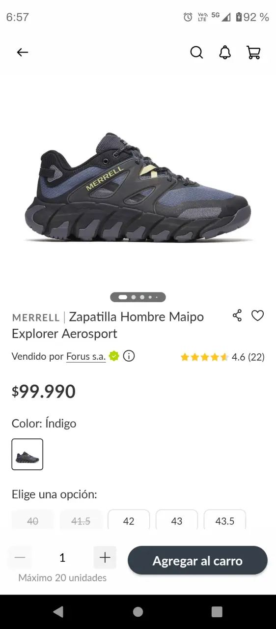 Zapatillas Merrell Maipo hombre índigo - 1