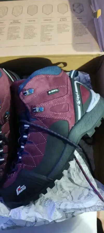 Botas de trekking burdeos - miniatura 3