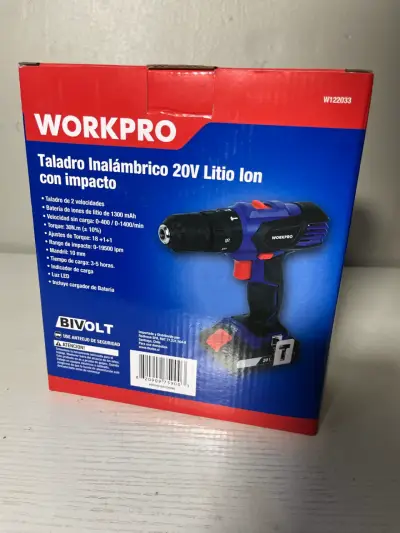 Taladro inalámbrico WorkPro 20V - miniatura 1