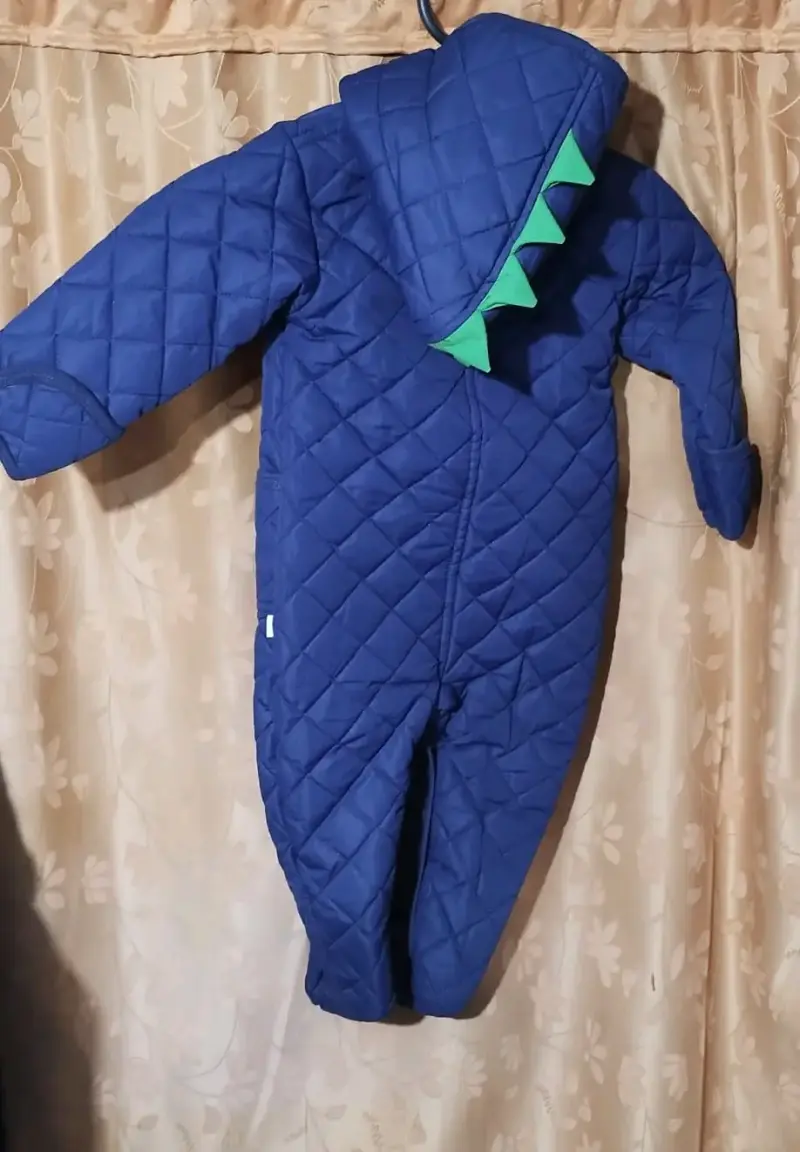 Buzo acolchado azul para bebé - 2