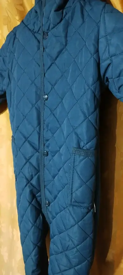 Buzo acolchado azul para bebé - miniatura 3