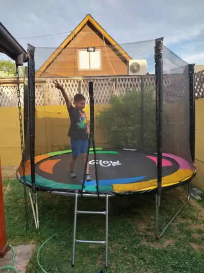 Trampolín con red de seguridad - miniatura 3