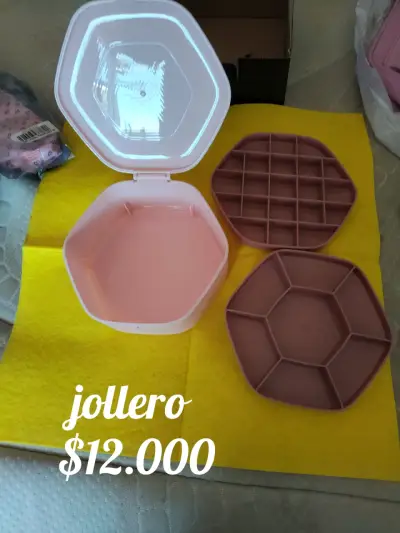 Joyero hexagonal rosa - miniatura 1