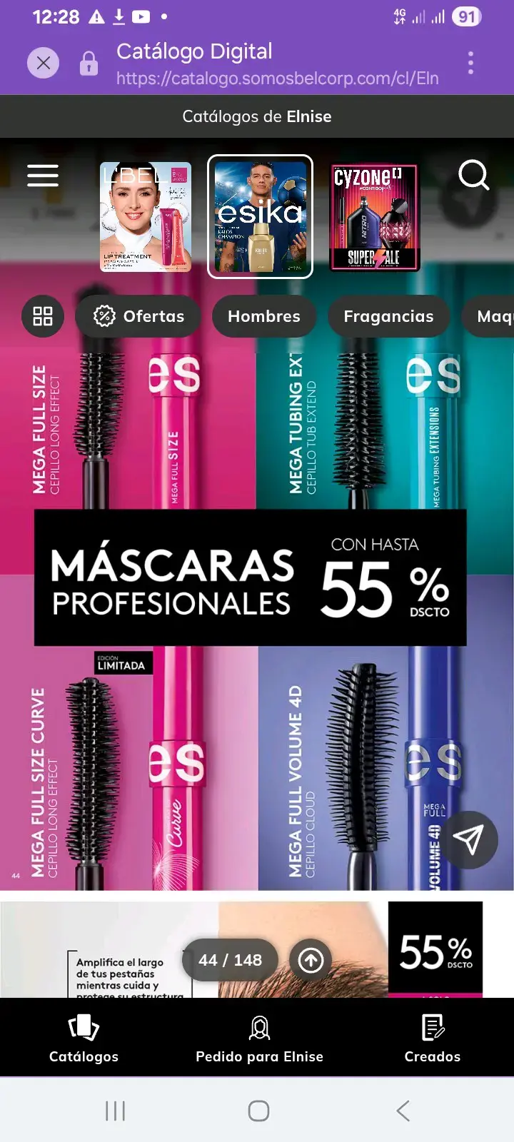 Máscara de pestañas profesional