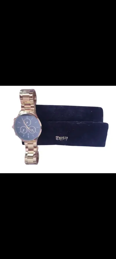 Reloj pulsera dorado - miniatura 2