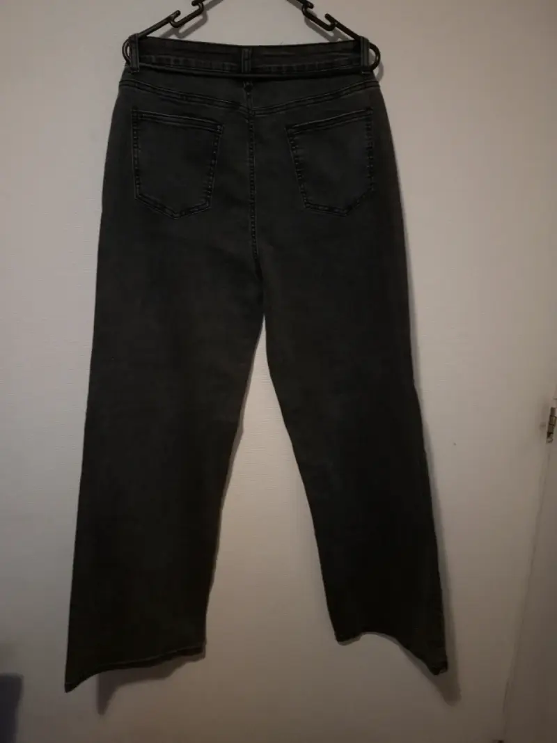 Jeans negros rectos mujer - 2