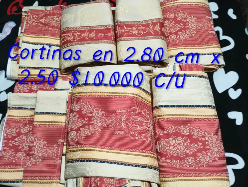 Cortinas decorativas 2.80x2.50 m