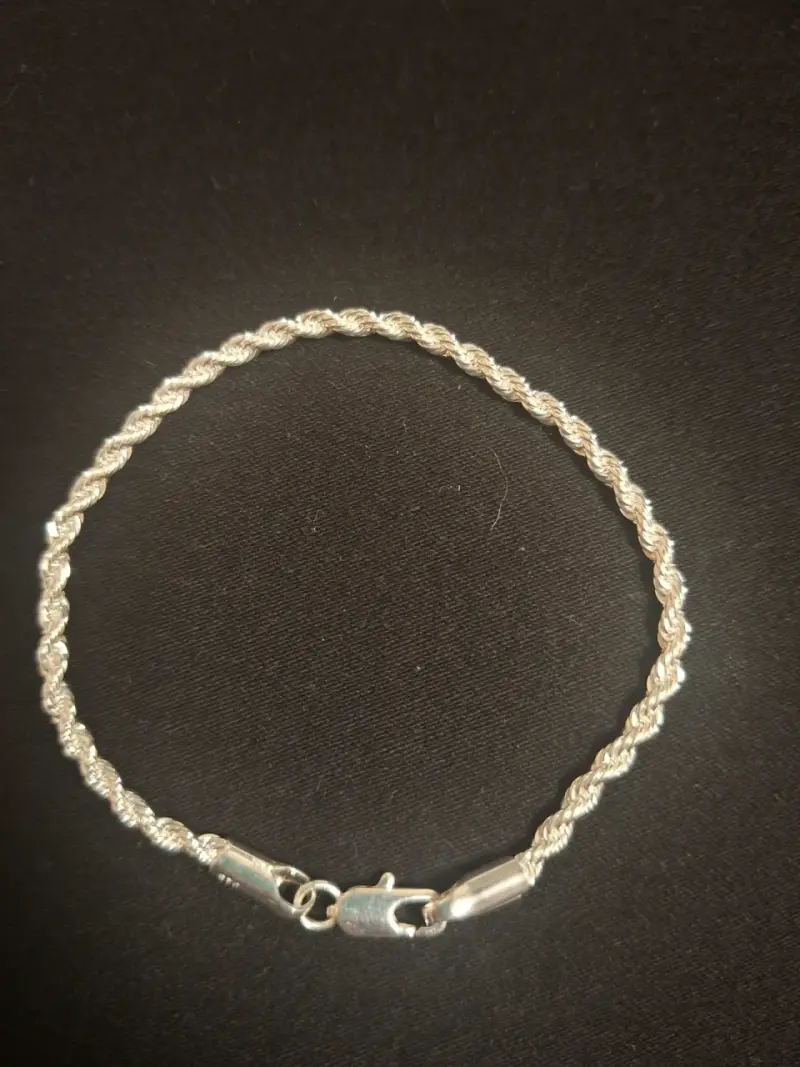 Pulsera de cadena de plata - 1
