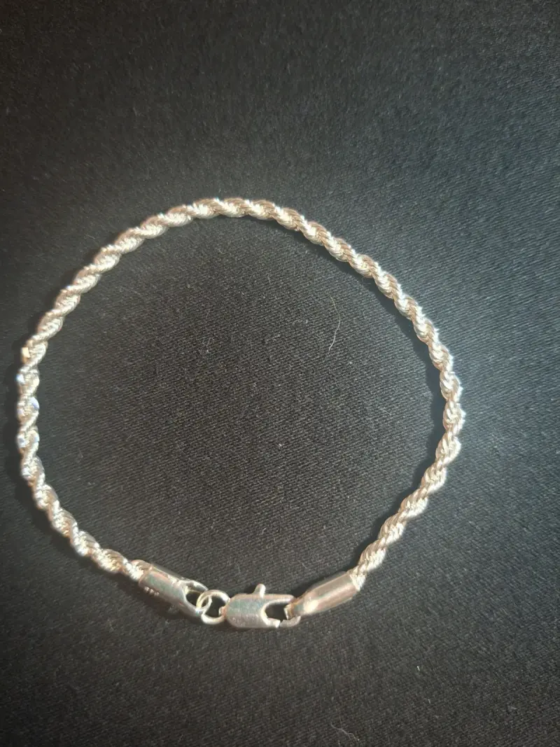 Pulsera de cadena de plata - 3