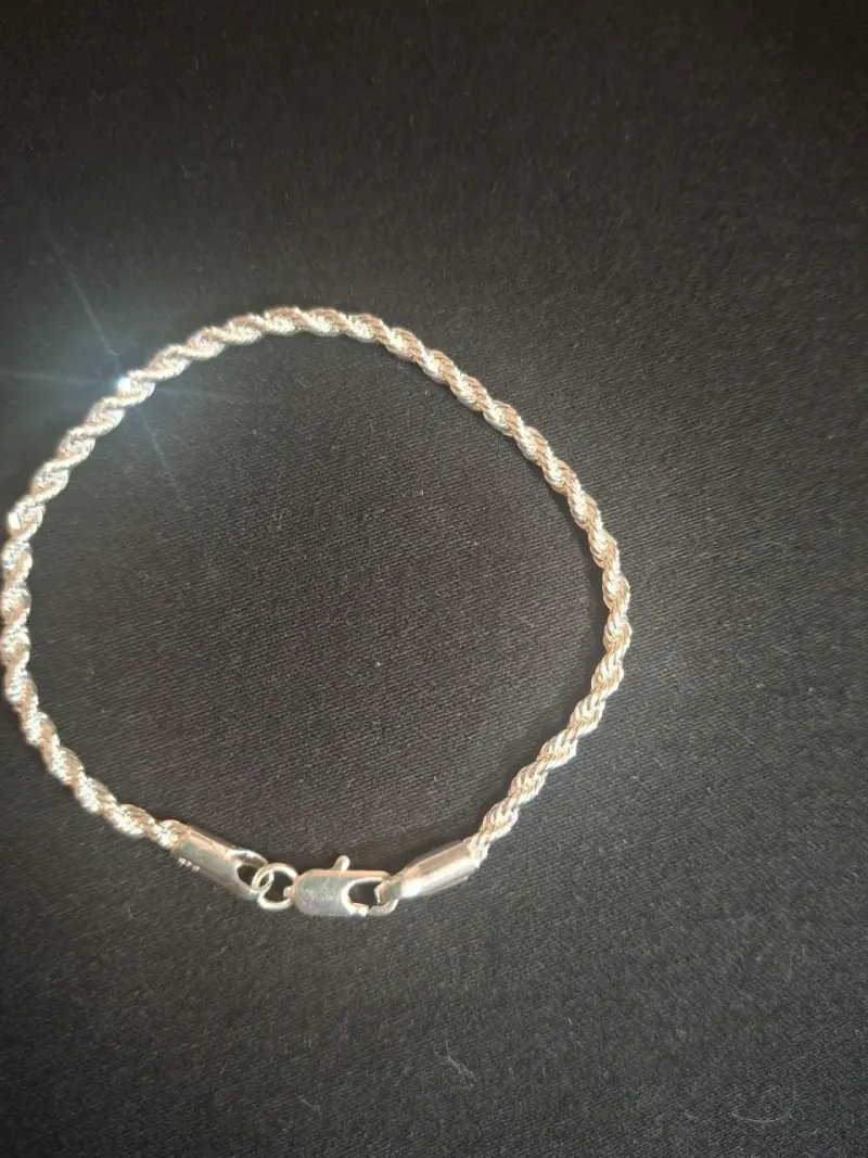 Pulsera de cadena de plata - 4