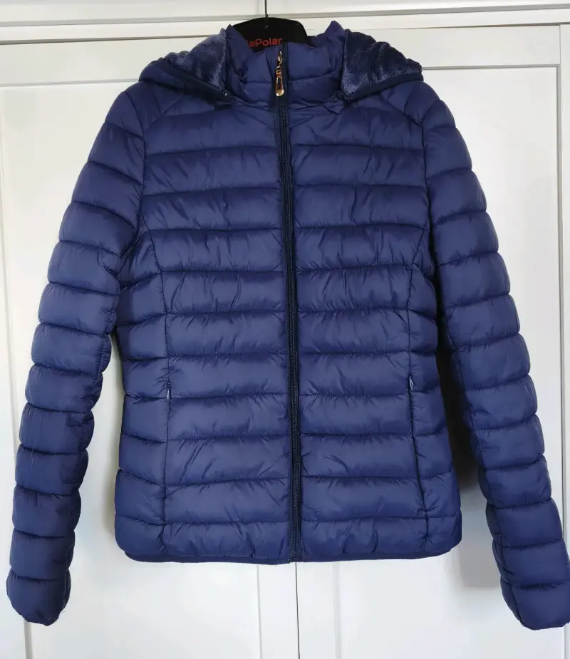 Chaqueta azul acolchada mujer - 1