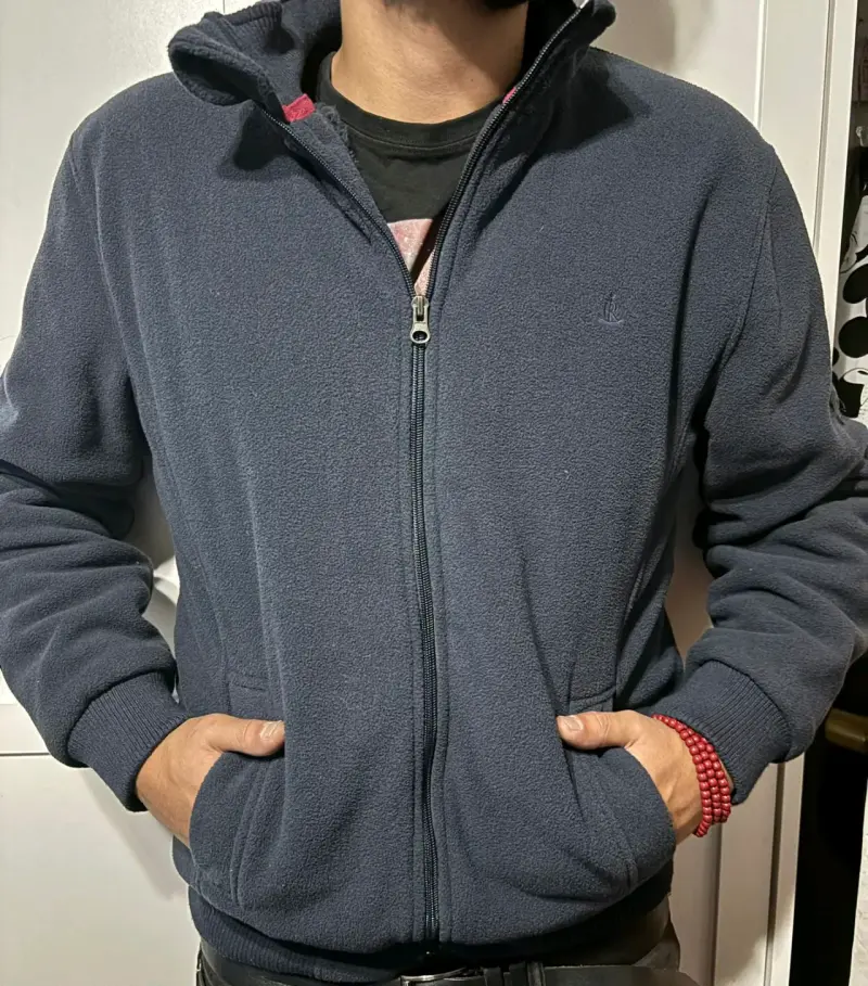 Chaqueta azul con cierre - 1