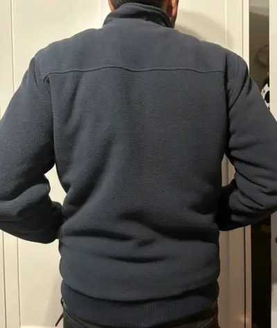 Chaqueta azul con cierre - miniatura 2