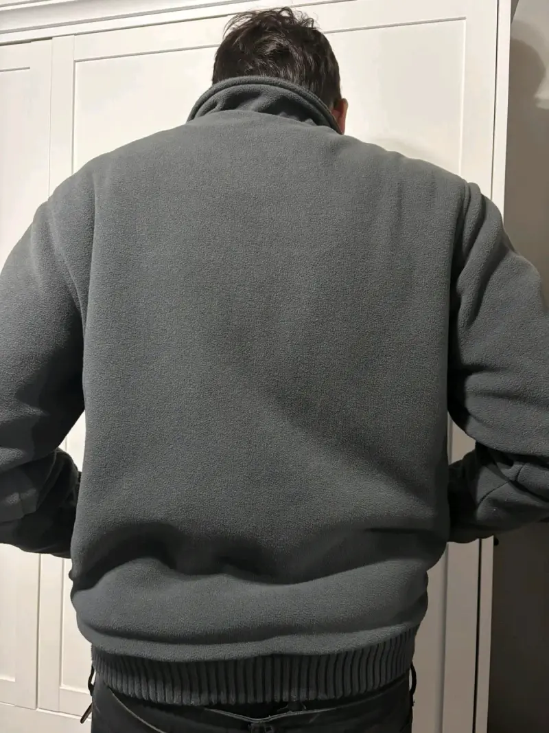 Chaqueta polar gris con cierre - 2