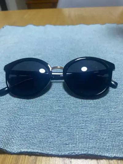 Lentes de sol azul Negro con dorado - miniatura 3