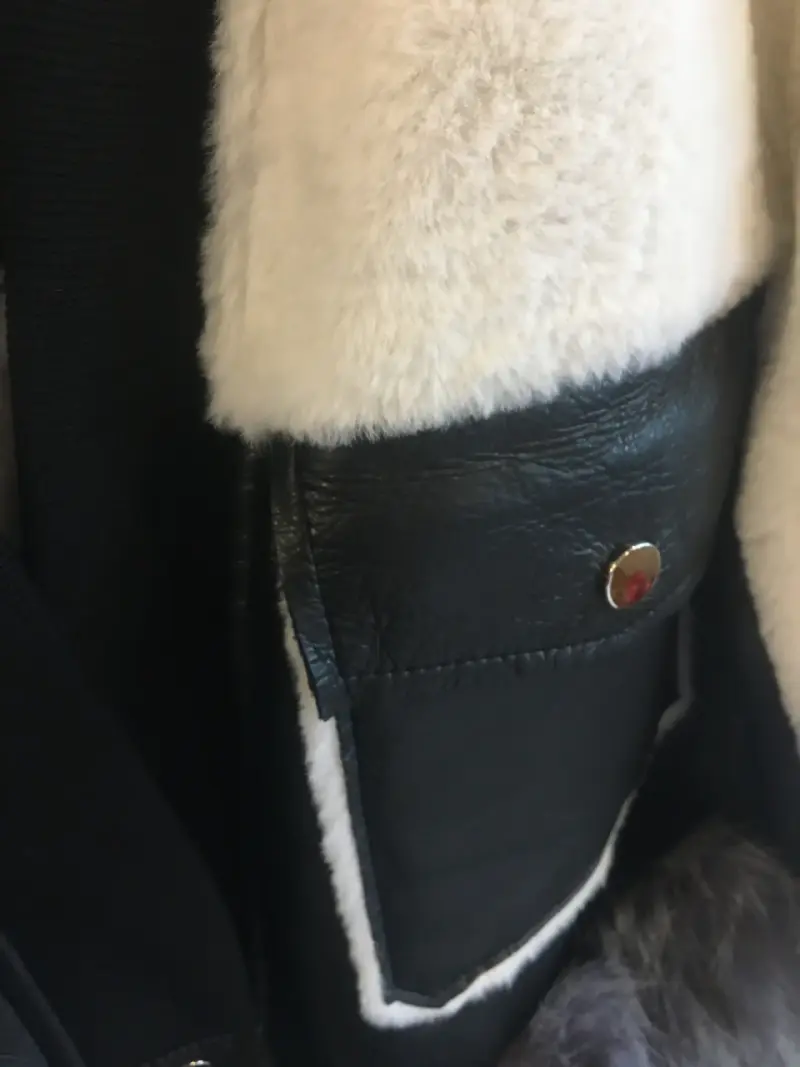 Chaqueta con detalles de piel - 2