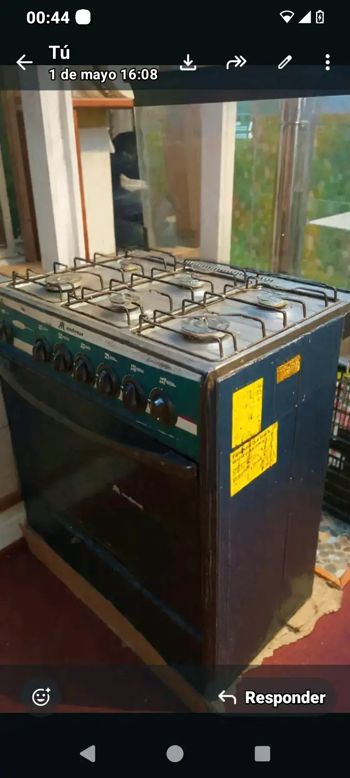 Cocina a gas con horno - 1
