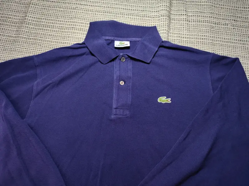Polera Lacoste de manga larga, talla XL Azul - 1