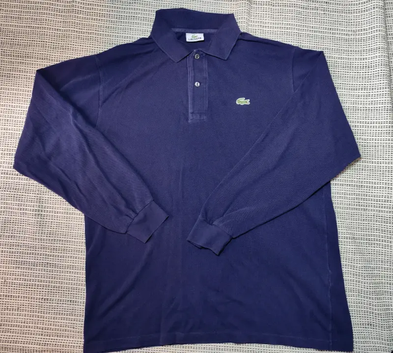 Polera Lacoste de manga larga, talla XL Azul - 2