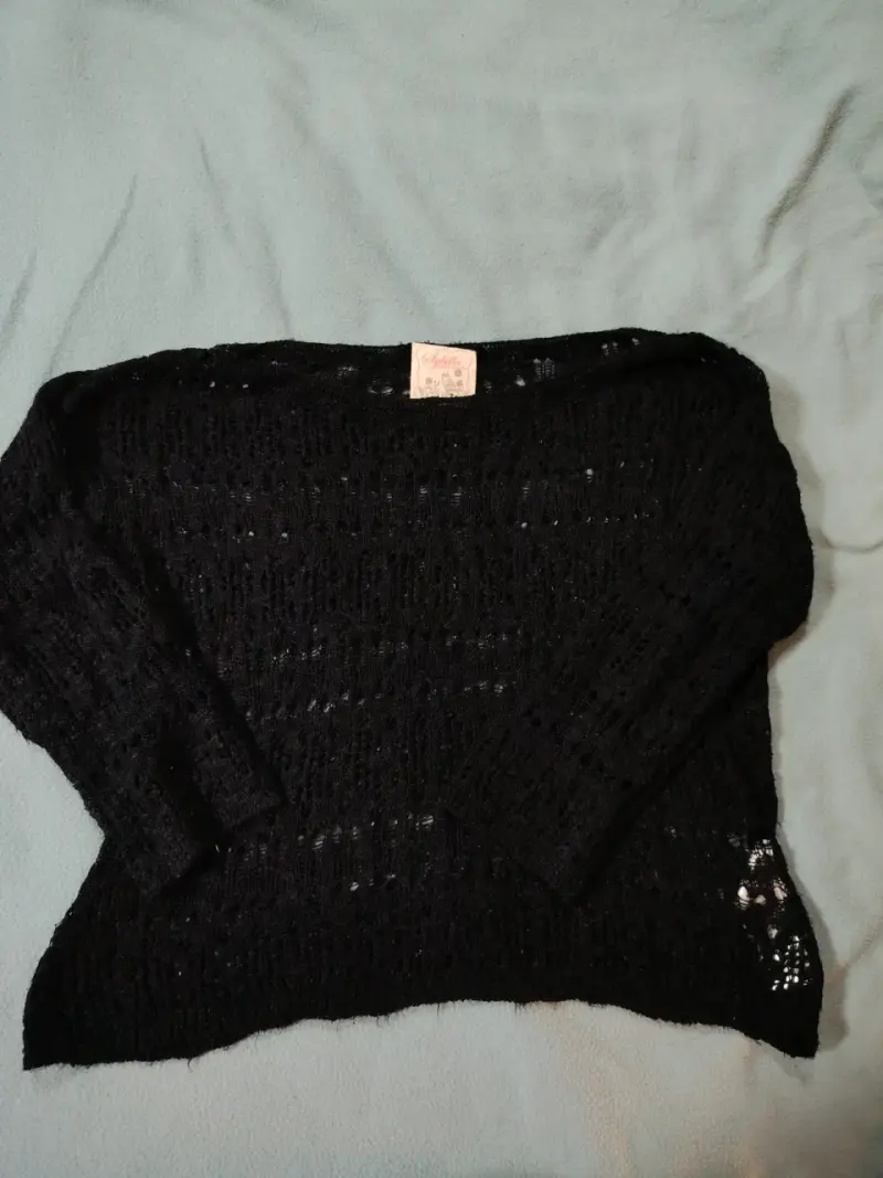 Suéter negro de encaje - 2