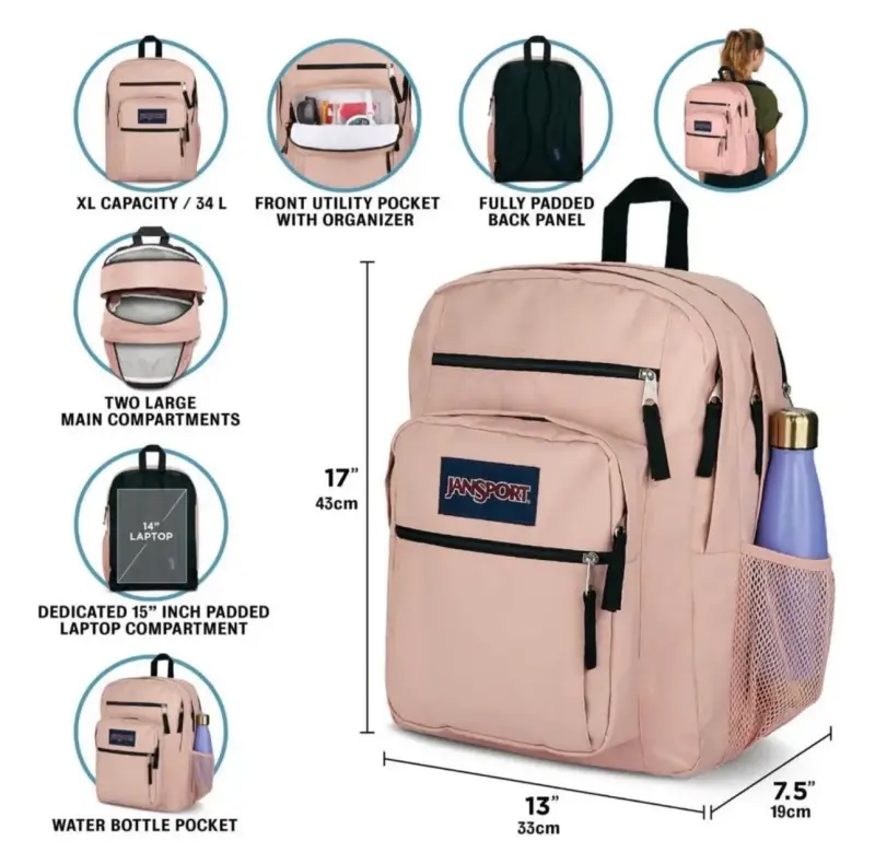 Mochila JanSport roja Big student - 4