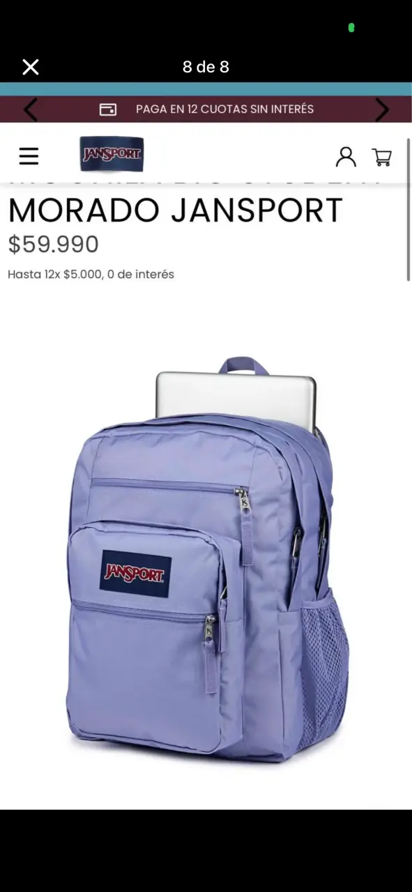 Mochila JanSport roja Big student - 5
