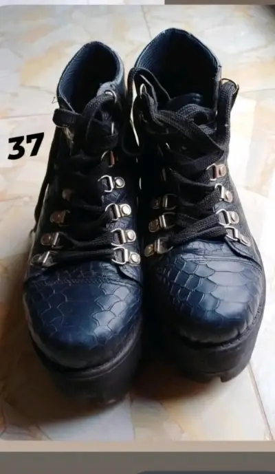 Botines de plataforma negros - miniatura 2