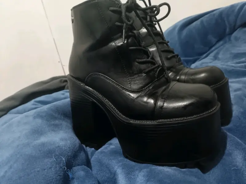 Botines negros de plataforma - 2
