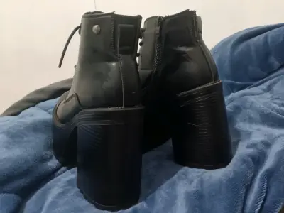 Botines negros de plataforma - miniatura 4