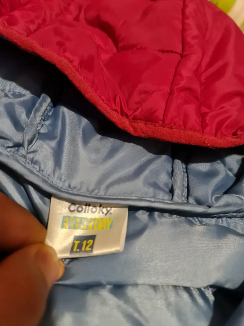 Chaqueta acolchada fucsia talla 12 colloky - 5