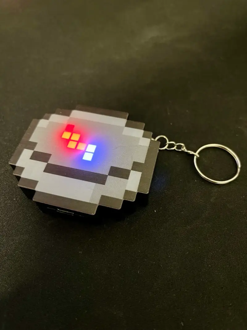 Llaveros luz LED minecraft brujula - 1