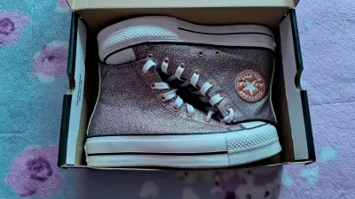 Zapatillas glitter rosado Converse - miniatura 3