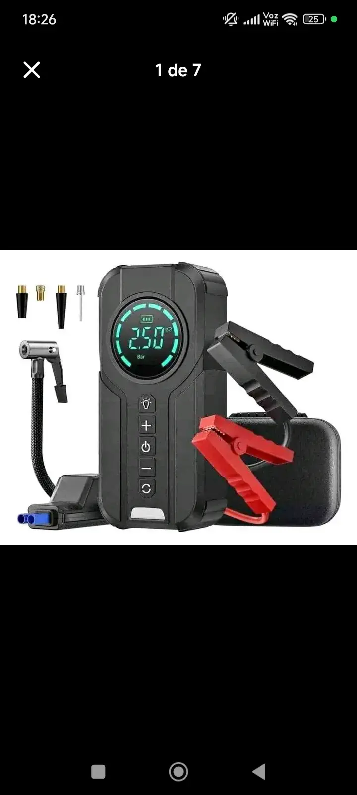 Compresor portátil de aire digital - 1