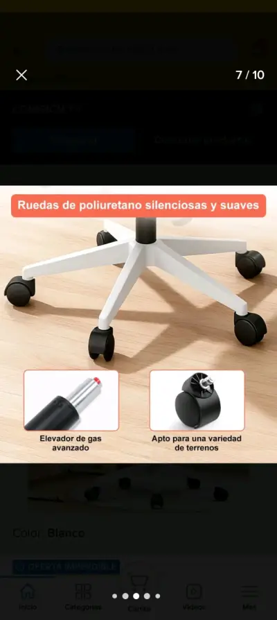 Silla ergonómica para oficina - miniatura 3