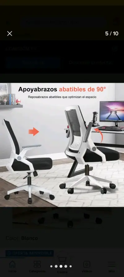 Silla ergonómica para oficina - miniatura 4