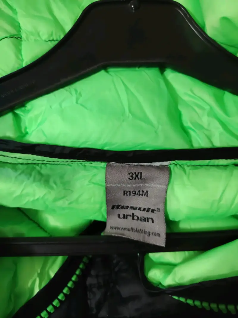 Chaqueta urban verde neón 3XL - 1