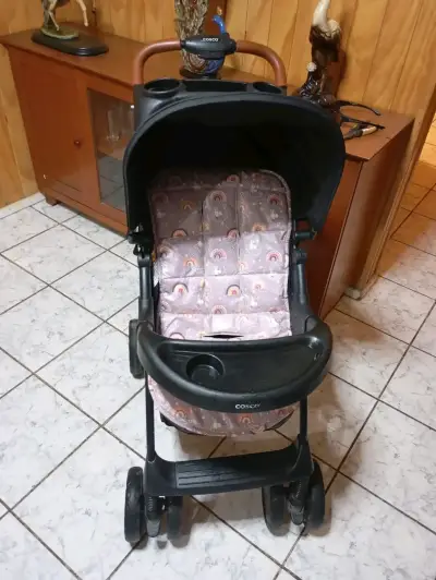 Coche de bebé negro Infanti - miniatura 4
