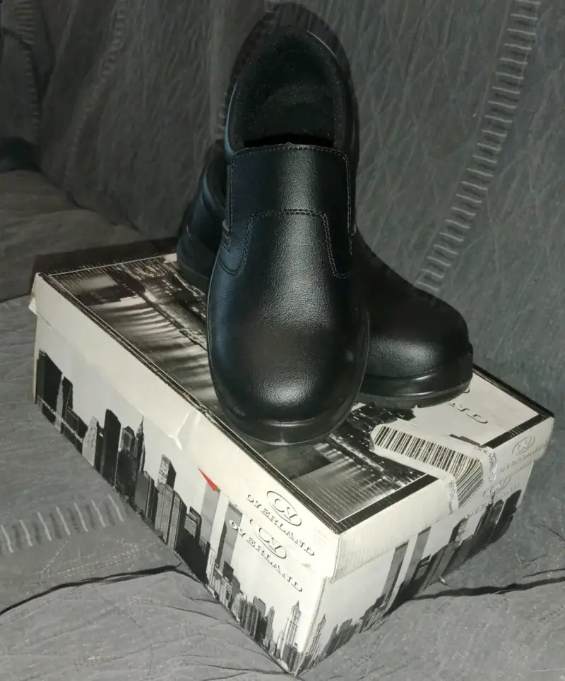 Zapatos de cuero negro para hombre - 1