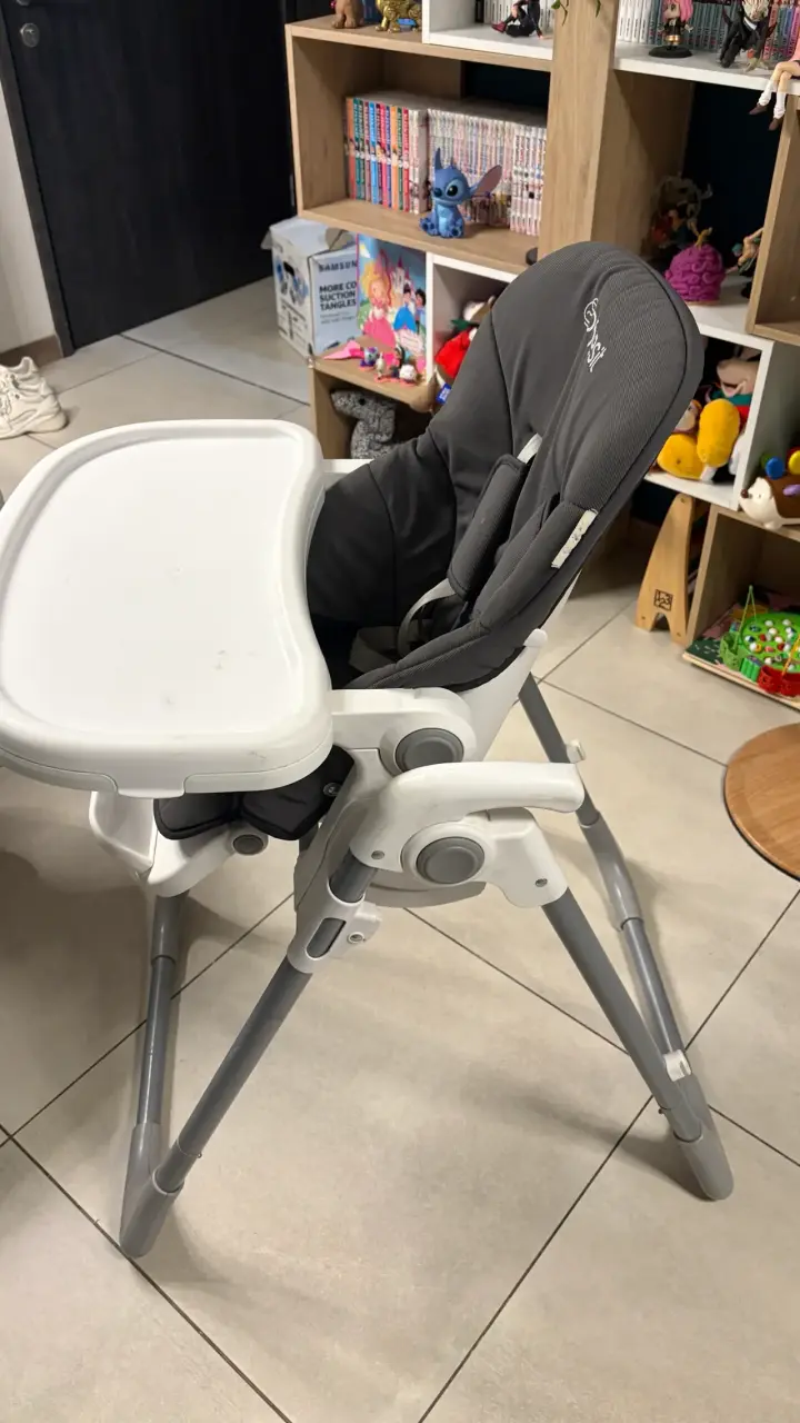 Silla de comer Bebesit gris - 2