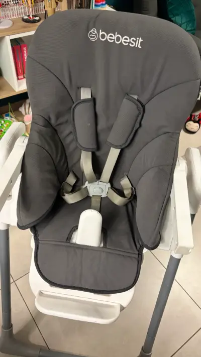 Silla de comer Bebesit gris - miniatura 3