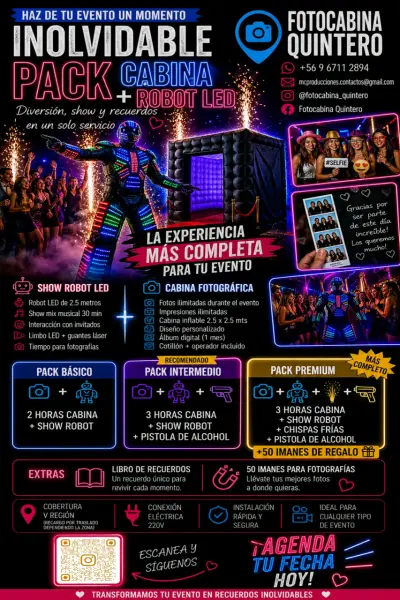 Pack de Fotocabina y Robot LED - miniatura 1