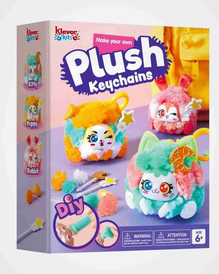 Set de llaveros de peluche DIY