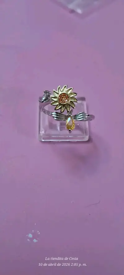 Collar y aros dorados chic - miniatura 3
