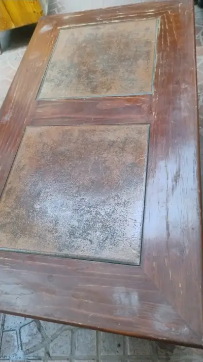 Mesa de madera vintage - miniatura 4