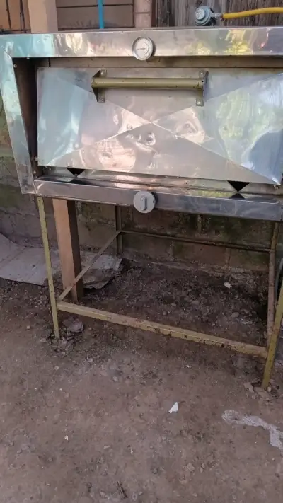 Horno metálico con termómetro - miniatura 1